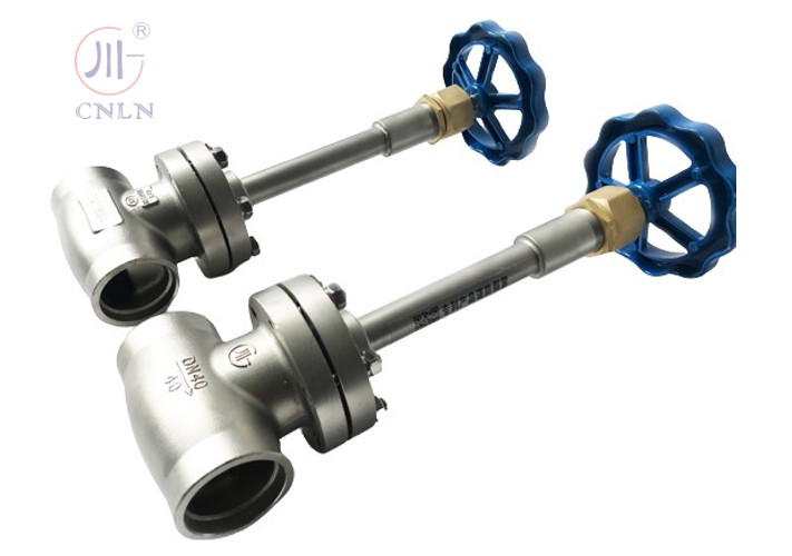 CF3/CF8 PN40 DN25 laagtemperatuur bolklep van roestvrij staal voor LNG/LOX/LN2/LAR/LCO2 tank/container/skid