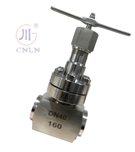 Handmatige stopcontact lassen Cryogene bolk klep korte stam voor cryogene tank DN40