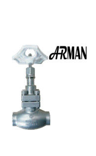 SS304/316 Cryogene bolklep kort stamtype D ((DN10-50mm) voor LNG/LOX/LN2