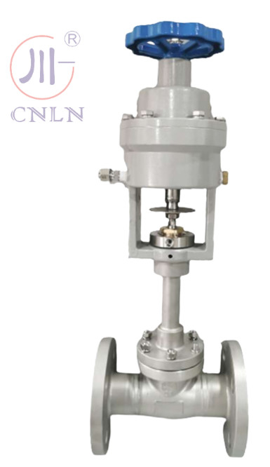 Cryogene pneumatische noodsluitklep van roestvrij staal met flenzen type DN25 PN40