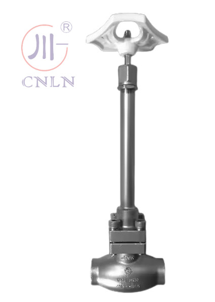 SS304/316 Cryogene bolklep langstamtype D ((DN10-100 mm) voor LNG/LOX/LN2