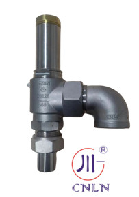 Cryogene volledig open veiligheidsplaat PTFE met elleboogconnector Vloeibare industriële gaskleppen