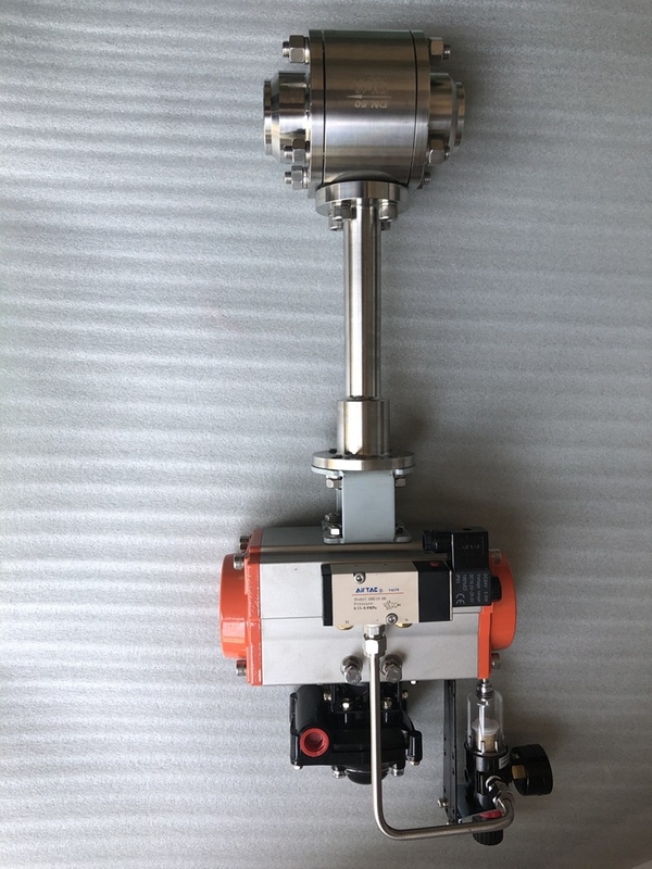 CF3/CF8 SS304/SS316 Cryogene pneumatische kogelklep voor LNG/LOX/LN2/LAR