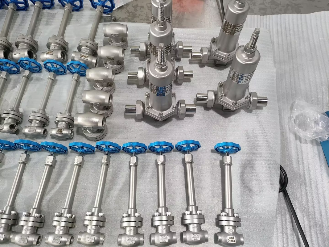 Handmatig drukverlagend klep van roestvrij staal gasdrukregulator klep voor LNG/LOX/LN2/LAR/LCO2