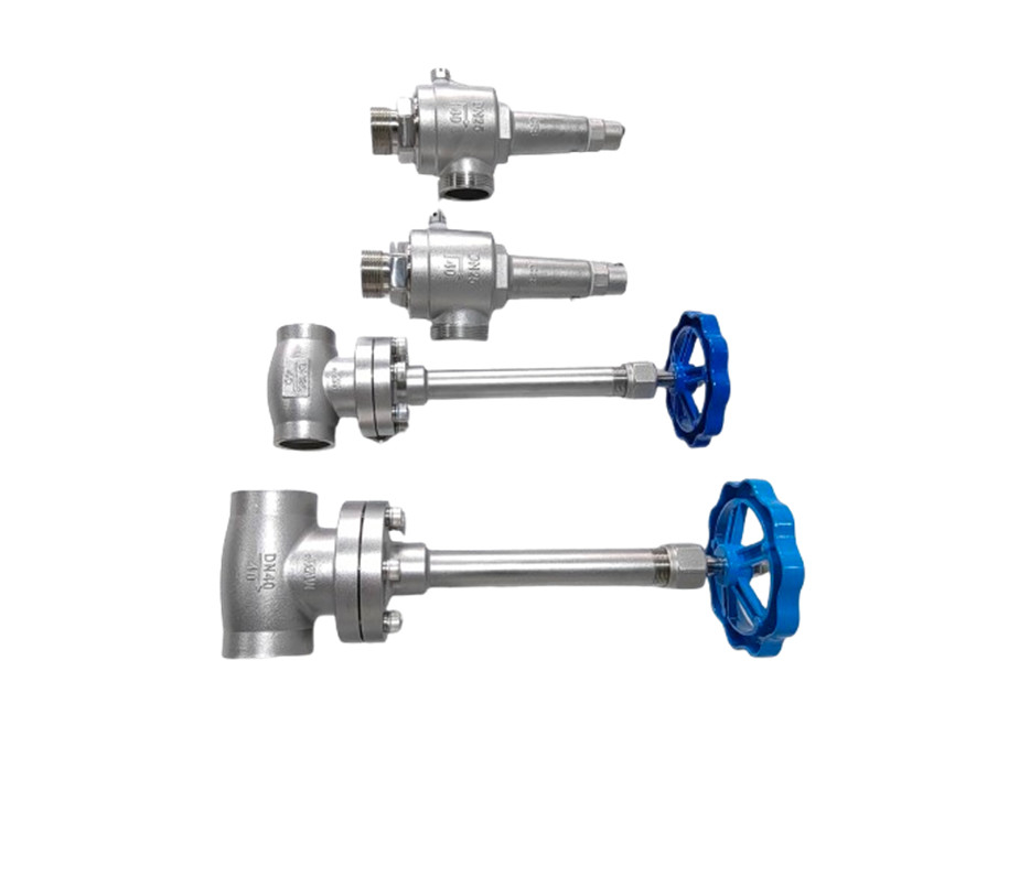 Lange stam cryogene bolklep Hard Seal Low Temperature Safety Valve voor LNG LOX LIN LAR LCO2