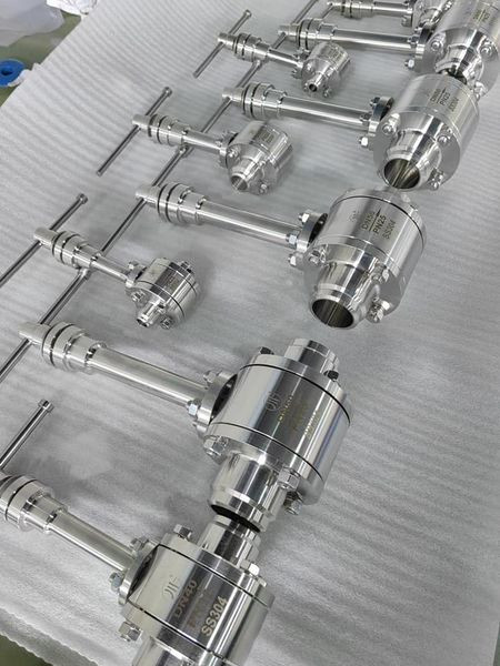 Temperatuurbereik van de cryogene kogelklep voor achterste lassen -196°C tot 80°C voor vloeibare gassen