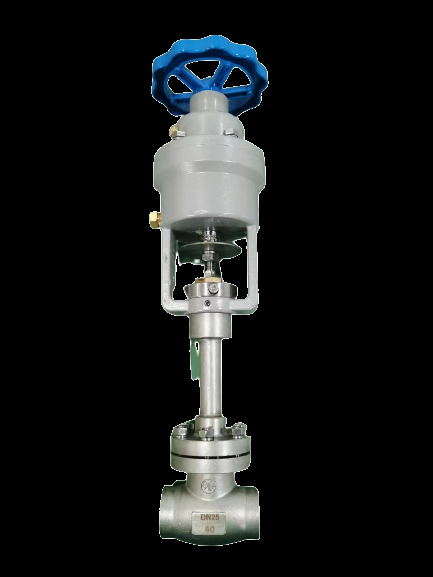Cryogene pneumatische bolklep met PTFE-dicht en CF8/CF3-karosserie voor 5,0Mpa noodstop in LNG/LOX/LIN-toepassingen