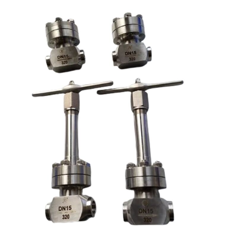 Cryogene terugslagklep met 320 Mpa maximale druk Roestvrij staal 304/316 voor temperatuurbereik -196 tot +80°C