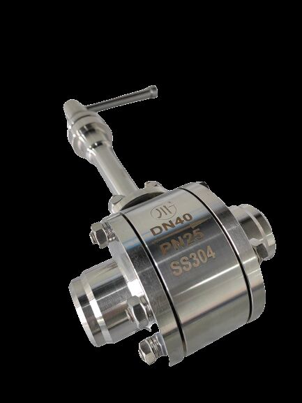 Cryogene kogelkraan met flensverbinding en handwielbediening Geschikt voor LNG, LN2, LAr