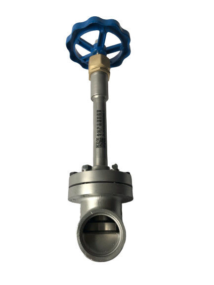 Verwarmingseinde CF8 CF8M Cryogene globelventiel met lange stam voor LNG/LOX/LN2/LAR/LCO2